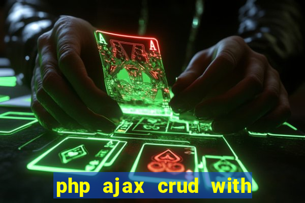 php ajax crud with datatables and bootstrap modals